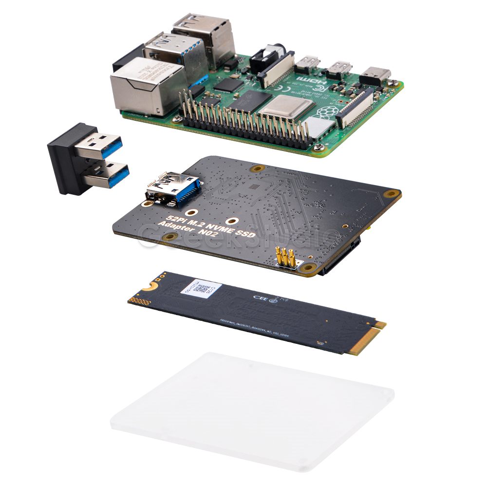 M.2 NVME SSD Extension Adapter - Pi 4 Case review and price