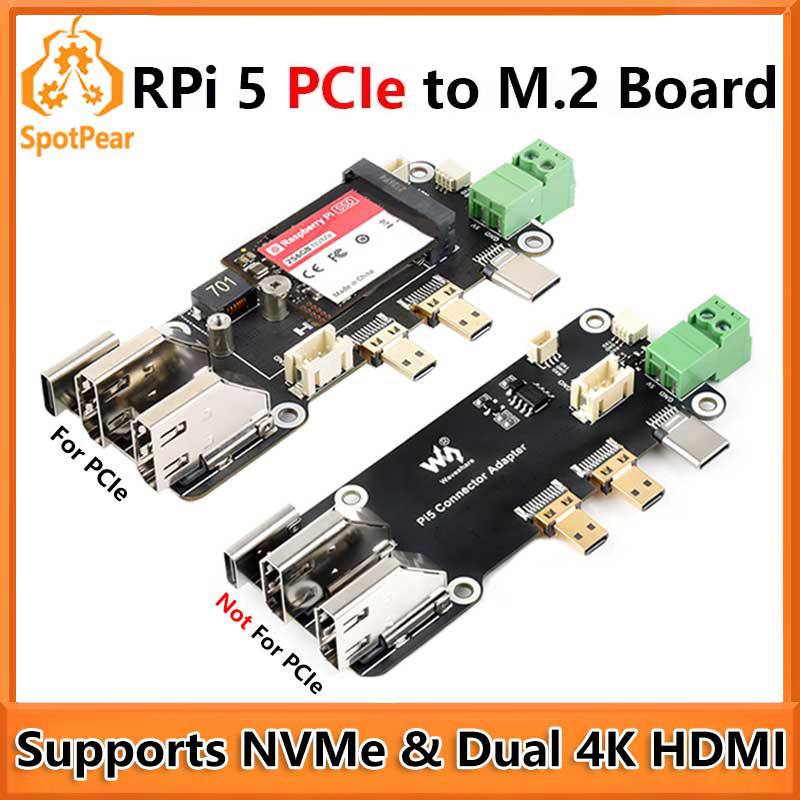 Raspberry Pi 5 PCIe to M.2 Mul - Pi Cooler review and price