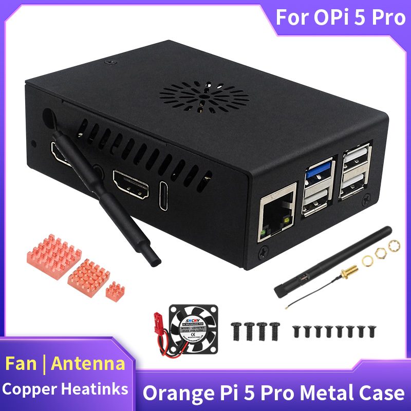 Orange Pi 5 Pro Case Metal She - Pi Cooler review and price