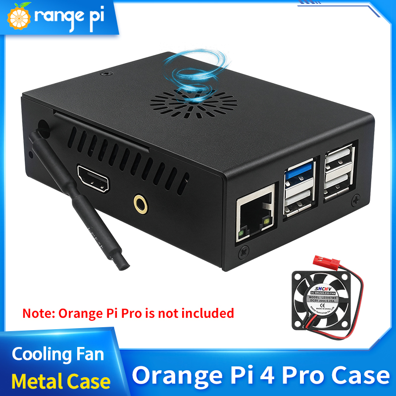 Orange Pi 4 Pro Metal Case Bla - Pi Cooler review and price